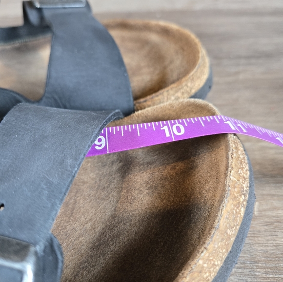 Birkenstock Arizona Black Leather Double Strap Sandal Shoe Mens Sz 43 US 10-10.5 - Picture 9 of 9